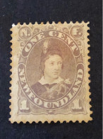 SG 34    1c Dull Purple MH*.  CV £75 - 1865-1902