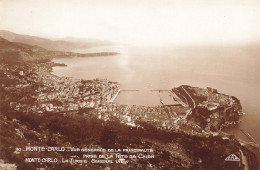 MONACO - Monte Carlo - Vue Générale De La Principauté Prise De La Tête De Chien - Carte Postale Ancienne - Monte-Carlo