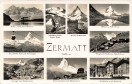 SUISSE - Zermatt - Lausanne - Schwarzsee - Hotel Gornergrat - Riffelsee - Dorfplatz - Carte Postale - Zermatt