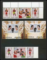 133 - Fujeira MNH ** Mi N° 689 / 691 A / B + Bloc 57 A / B Mohamed Ali Boxe Boxing Non Dentelé (Imperf) - Boxen