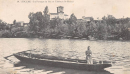 LESCURE (Tarn)  - Le Passage Du Bac à Traille Et L'Abbaye Saint-Michel - Voyagé 1918 (2 Scans) - Lescure