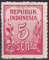 1951 Indonesien ° Mi:ID 76, Sn:ID 371, Yt:ID 31, Rice And Cotton - Indonésie