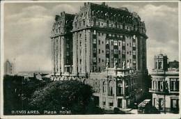 ARGENTINA - BUENOS AIRES - PLAZA HOTEL - RPPC POSTCARD - MAILED 1928 (17872) - Argentine