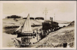 THE SUEZ CANAL A PRETTY VIEW OF THE CANAL NEAR ISMALIA - Ismailia