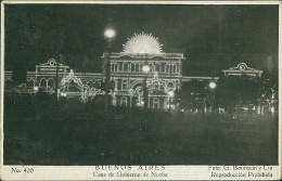 ARGENTINA - BUENOS AIRES - CASA DE GOBIERNO DE NOCHE - FOTO G. BOURQUIN Y CIA - 1940s (17877) - Argentine