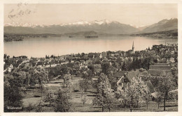 [-5%] SUISSE - Wädenswil - Vue Générale - Eglise - Lac - Village - Carte Postale Ancienne - Wädenswil