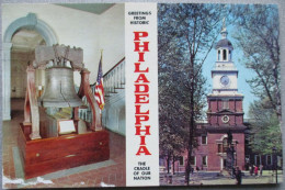 USA UNITED STATES PHILADELPHIA LIBERTY BELL CITY HALL CARD POSTCARD CARTE POSTALE ANSICHTSKARTE CARTOLINA POSTKARTE - Las Vegas