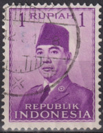 1951 Indonesien ° Mi:ID 82, Sn:ID 387, Yt:ID 36, President Sukarno - Indonésie