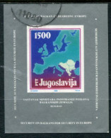 YUGOSLAVIA 1988 Balkan Foreign Ministers Conference Block Used.  Michel Block 31 - Blocs-feuillets