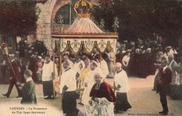 FRANCE - Lourdes - La Procession Du Très Saint Sacrément - Colorisé - Animé - Carte Postale Ancienne - Lourdes