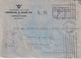 MINISTERIO DEL AIRE    1967   MAHON - Franchigia Militare