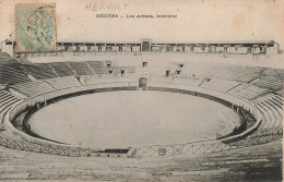 FRANCE - Béziers - Les Arènes Intérieur - Carte Postale Ancienne - Beziers