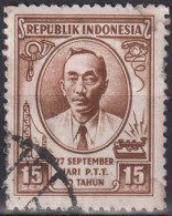 1955 Indonesien ° Mi:ID 147, Sn:ID 414, Yt:ID 101, Mas Soeharto, Postmaster General, Indonesian Post Office - Indonésie