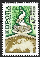 Russia CCCP - MNH** 1989 :   White Stork - Ciconia Ciconia - Ooievaars