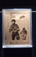 TIMBRE EN OR PAYS BAS GUERRE MONDIALE 1944/2019 GOLD STAMP NEDERLAND WORLD WAR MARKET GARDEN NEDERLAND  NEUF EN COFFRET - Variétés Et Curiosités