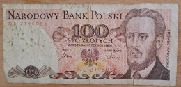 (!) 1986 Polska POLOGNE - PICK 143  - 100 ZLOTYCH / Zlot  - Circulated - See Pictures - Pologne