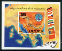YUGOSLAVIA 1988 Danube Conference Block Used..  Michel Block 33 - Usati