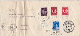 Rumänien 1930, 4 Marken Auf Einschreiben Brief V. CLUJI N. Norwegen - Andere & Zonder Classificatie
