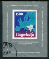 YUGOSLAVIA 1988 Balkan Foreign Ministers' Conference Block Used.  Michel Block 31 - Usados