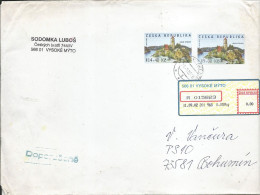 R Envelope Czech Republic Machine Stamp .14.40 And 9 Kc Zvikov - Autres & Non Classés