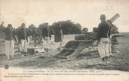 FRANCE - Camp De Châlons - Le 155 Court Mle 1891 Sur Affût Plateforme - Carte Postale Ancienne - Camp De Châlons - Mourmelon