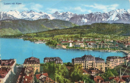 SUISSE - Luzern Mit Alpen - Vue Générale - Carte Postale Ancienne - Lucerna