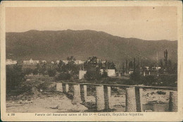 ARGENTINA - PUENTE DEL SANATORIO SOBRE EL RIO 1 - COSQUIN - ED. TALLERES PEUSER - 1930s (17903) - Argentine