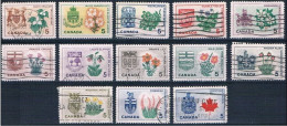 Canada U  343/355 (o) Usado. 1964 - Oblitérés