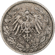 Empire Allemand, 1/2 Mark, 1919, Berlin, Argent, TTB+, KM:17 - 1/2 Mark