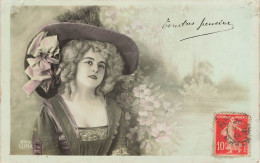 FANTAISIES - Femme - Centres Pensières - Carte Postale Ancienne - Femmes