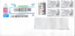 Lettre De France Avec Vignette Export Suivi. - Colecciones & Series: PAP