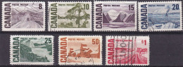 Canada U  383/389 (o) Usado. 1967 - Oblitérés