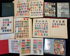 MISCELLANEOUS ACCUMULATION In A Large Carton With Stamps On Leaves, In Strand Albums Etc. In Envelopes/tins Etc. Needs V - Otros & Sin Clasificación