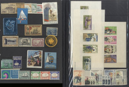 ACCUMULATION Of Covers/cards (approx 80) & Stamps (approx 200) Incl. Cinderella Labels, Noted - Automobile Club France,  - Altri & Non Classificati