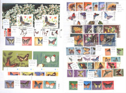 BUTTERFLIES & MOTHS UM Collection In A Stock Book, Ranges Of Butterflies, Moths, Bees, Dragonflies Etc, Ranges Of Stamps - Altri & Non Classificati
