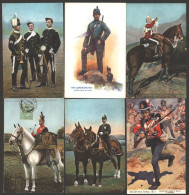 MILITARY Album Of Cards, Mainly British Regiments Incl. The Milton 'Army' Series, Taylors 'Orthochrome,' Salmon Ltd, Val - Ohne Zuordnung