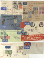 AIRMAILS 1929-31 Selection Of Covers Showing The Development Of The London-Australia Air Service With Useful Material In - Other & Unclassified