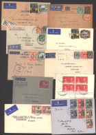 BRITISH AFRICA Incl. GAMBIA 1836-1951 (4) Incl. Airmail Envelope To England Franked 1d (2), 1½d (2), 2d & 3d (2) Endorse - Sonstige & Ohne Zuordnung