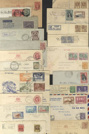 BRITISH WEST INDIES Assortment Of 100 Covers/cards/used Stationery, Chiefly Before 1950, Contains St. Kitts, St. Lucia,  - Sonstige & Ohne Zuordnung