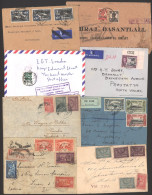 MISCELLANY Of Flown Covers (21) With Strength In Mid-period Items Incl. C1938 Saudi Arabia To USA With 'VIA TWA' H/stamp - Sonstige & Ohne Zuordnung