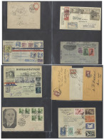 POSTAL HISTORY Blue Cover Album With A Predominantly 1930-50's Accumulation Of World Covers, Commercial & Philatelic Wit - Other & Unclassified