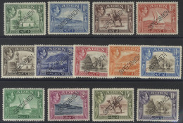 1939 KGVI Defin Set Perf SPECIMEN, Fine M (some Minor Toning, 1½a With A Few Short Perfs), SG.16s/27s. (13) Cat. £400 - Andere & Zonder Classificatie