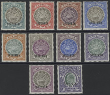 1903-07 CCC Set Optd SPECIMEN Fine M (small Dealer H/stamp On Reverse), SG.31s/40s, Cat. £250 (10) - Sonstige & Ohne Zuordnung