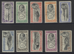 1934 Pictorial Defin Set Perf SPECIMEN, Fine M, SG.21s/30s, Cat. £550 (10) - Other & Unclassified