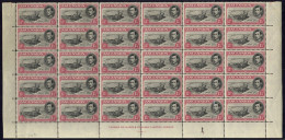 1949 1½d Black & Rose-carmine P.14 Lower Half Sheet, UM (SG.40d) Plus A Range Of Blocks Of Four Or Larger Marginal Piece - Other & Unclassified