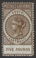 1886-96 £5 Brown P.11½, Brilliant O.g. A Superb Example Of This Rare High Value, Wonderfully Fresh And With Only A Trace - Sonstige & Ohne Zuordnung