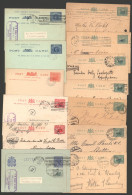 C1879-1910 Postal Stationery (47 Items) Incl. Letter Cards, Postcards With Some Reply Cards, Envelopes (29 Being Used, A - Sonstige & Ohne Zuordnung