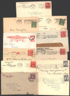 1915-30 Range Of Covers/cards From 1915 1d Roo Postal Stationery Card Used St. Kilda Rail Station To South Yarra, 1916 F - Altri & Non Classificati