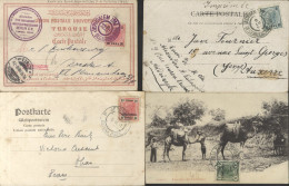 LEVANT 1898-1907 Cards (4), 1898 Religious PPC Franked 20pa Tied Jerusalem (violet Pmk) To Germany Ref Kaiser Wilhelm Vi - Other & Unclassified