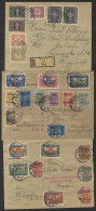 1920 Local Klagenfurt Insured Money Envelopes (2) With Multi Frankings Of Perf/imperf Karnten Plebiscite Opts Set, SG.41 - Other & Unclassified